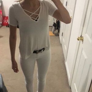Cute white top